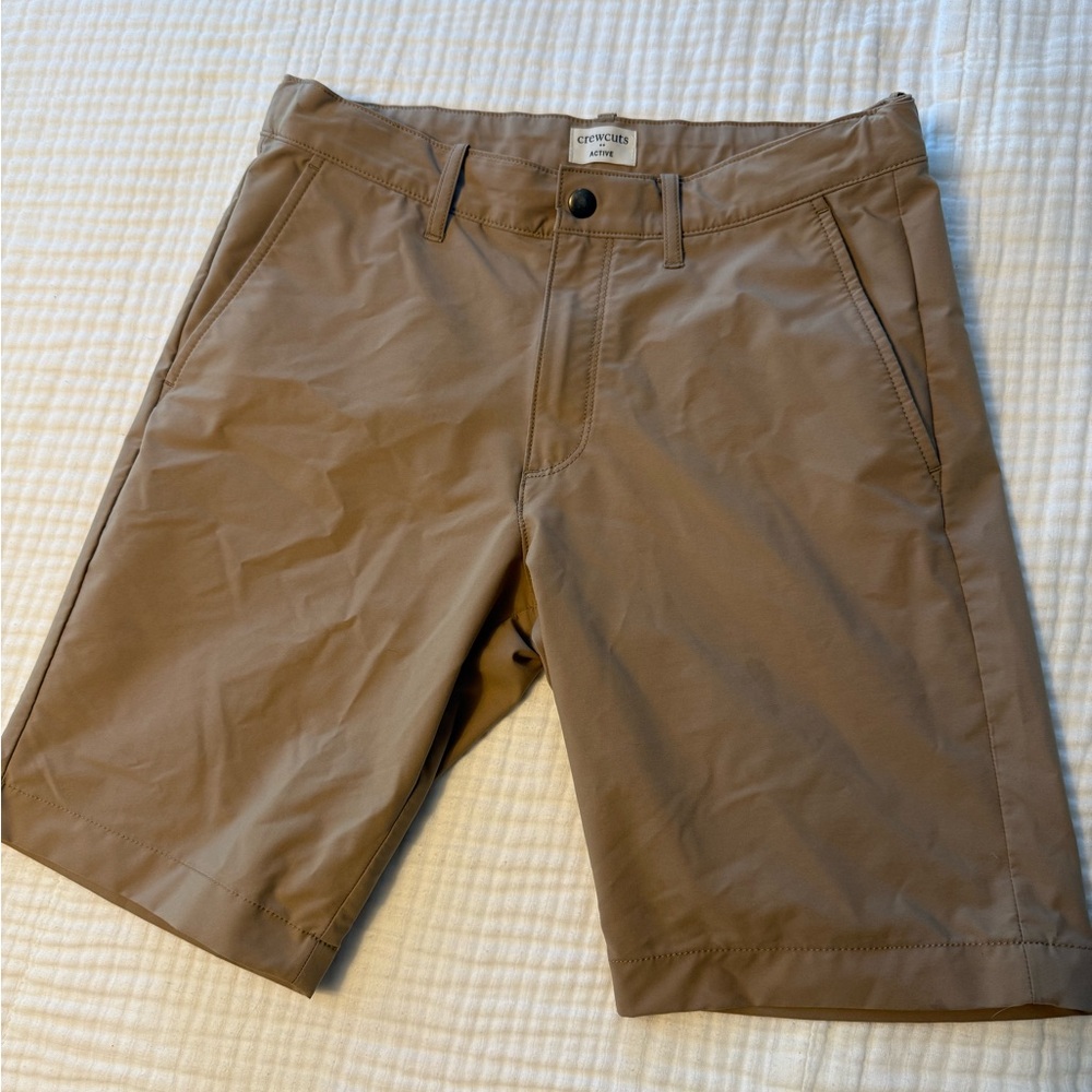 Crewcuts Tan Flat Front Shorts
